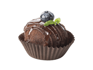 Hot chocolate pudding with fondant centre